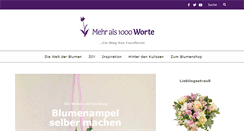 Desktop Screenshot of blog.euroflorist.de