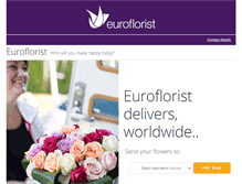 Tablet Screenshot of euroflorist.com